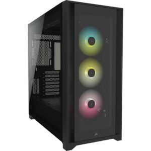 Available Now Corsair iCUE 5000X RGB Tempered Glass Mid Tower ATX Black PC Smart Cabinet CC 9011212 WW
