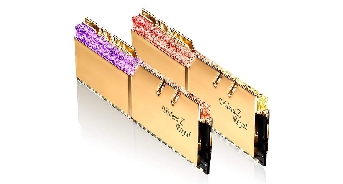Genuine G.skill Trident Z Royal Gold Series 32GB (2x16GB) 3600 MHz DDR4 Memory F4 3600C16D 32GTRG