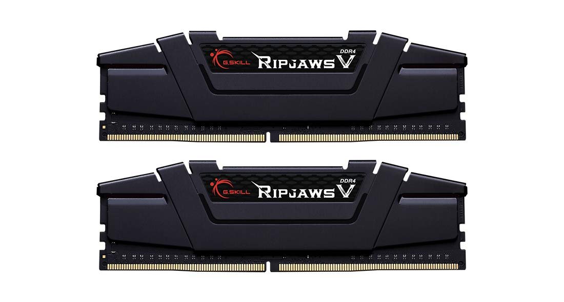 New Model G.SKILL RIPJAWS V Series 64GB (32GBX2) DDR4 4000MHz Black Memory F4 4000C18D 64GVK