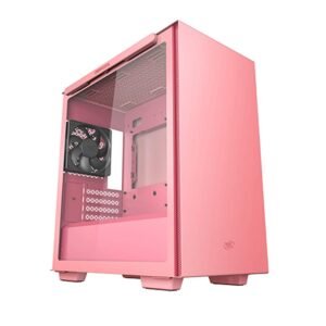 Available Now Deepcool MACUBE 110 (M ATX) Mid Tower PINK Cabinet With Tempered Glass Side Panel R MACUBE110 PRNGM1N A 1
