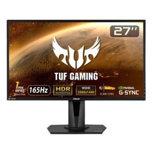 Best ASUS TUF Gaming VG27AQ 27 Inch Gaming Monitor (Adaptive Sync HDR 1ms Response Time 165Hz Refresh Rate WQHD IPS Panel HDMI DisplayPort Speakers)