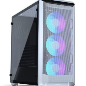 Original Phanteks Eclipse P400A DRGB (E ATX) Mid Tower Cabinet With Tempered Glass Side Panel And Digital RGB Controller (Glacier White) PH EC400ATG_DWT01