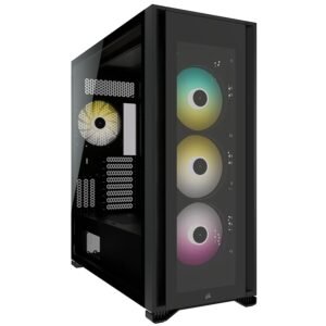 Best Corsair iCUE 7000X RGB Tempered Glass Full Tower Black Cabinet CC 9011226 WW