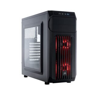 New Model CORSAIR SPEC 01 RGB Mid Tower Cabinet Transparent Side Panel With RGB Controller CC 9011203 SPT