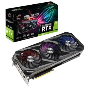 Genuine ASUS ROG STRIX NVIDIA GeForce RTX 3070 OC Edition Graphics Card GDDR6 8GB 256 Bit with DLSS AI Rendering