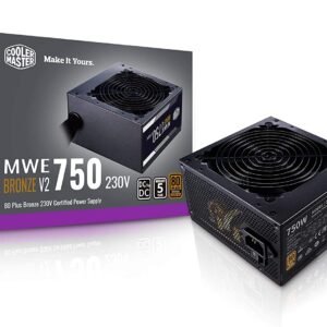 New Model Cooler Master MWE 750 V2 80 Plus Bronze Certified 230V SMPS MPE 7501 ACABW B