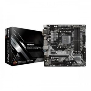 Available Now ASRock B450M PRO4 AM4 AMD Motherboard