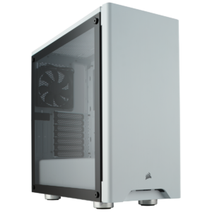 New Model Corsair 275R (ATX) Mid Tower Cabinet With Tempered Glass Side Panel (White) CC 9011133 WW