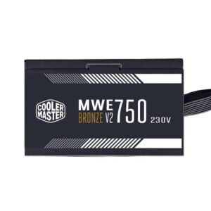 Original Cooler Master MWE 750 V2 80 Plus Bronze SMPS MPE 7501 ACABW BIN