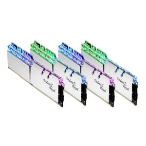 Genuine G.skill TZ Royal Silver Series 64GB (4x16GB) 3600 MHz DDR4 Memory F4 3600C16Q 64GTRSC