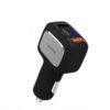 New Model PORTRONICS CAR POWER X POR 854 3 IN 1 CAR CHARGER WITH TYPE C USB PORT (BLACK)