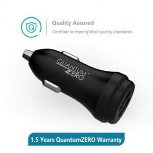 Original QUANTUMZERO TOPGEAR CAR CHARGER (2 PORTS 4.8A)