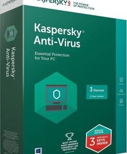 Genuine KASPERSKY ANTIVIRUS LATEST VERSION 3 USERS 1 YEAR (3 INDIVIDUAL KEYS 1 CD) (SPECIAL EDITION)