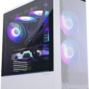 Original Phanteks ECLIPSE P360A DRGB (E ATX) Mid Tower Cabinet With Tempered Glass Side Panel (White) PH EC360ATG_DWT01