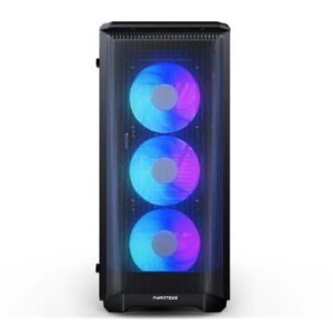 Available Now Phanteks ECLIPSE P400A DRGB (E ATX) Mid Tower Cabinet With Tempered Glass Side Panel AND DIGITAL RGB Controller (Black) PH EC4000ATG_DBK01