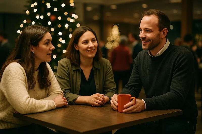 Weihnachtsfeier als Führungskraft - ins gespräch kommen