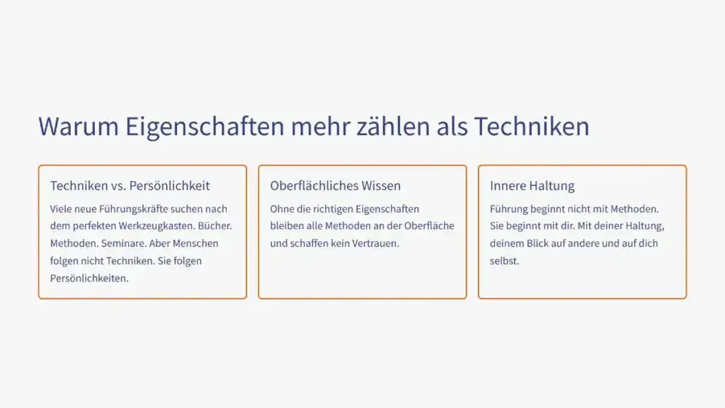 Warum Eigenschaften mehr zählen als Technik - Infografik