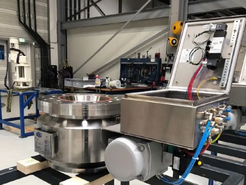 Control box ballsegment valve