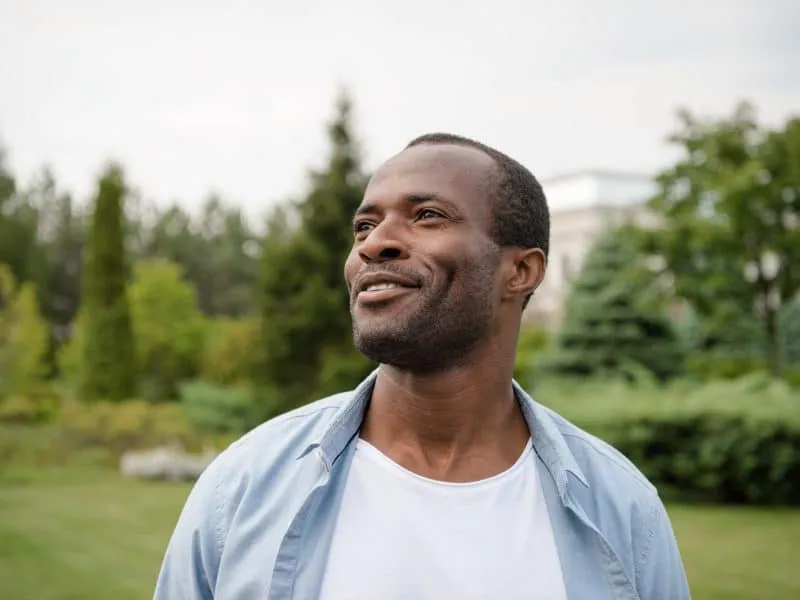 portrait man smiling