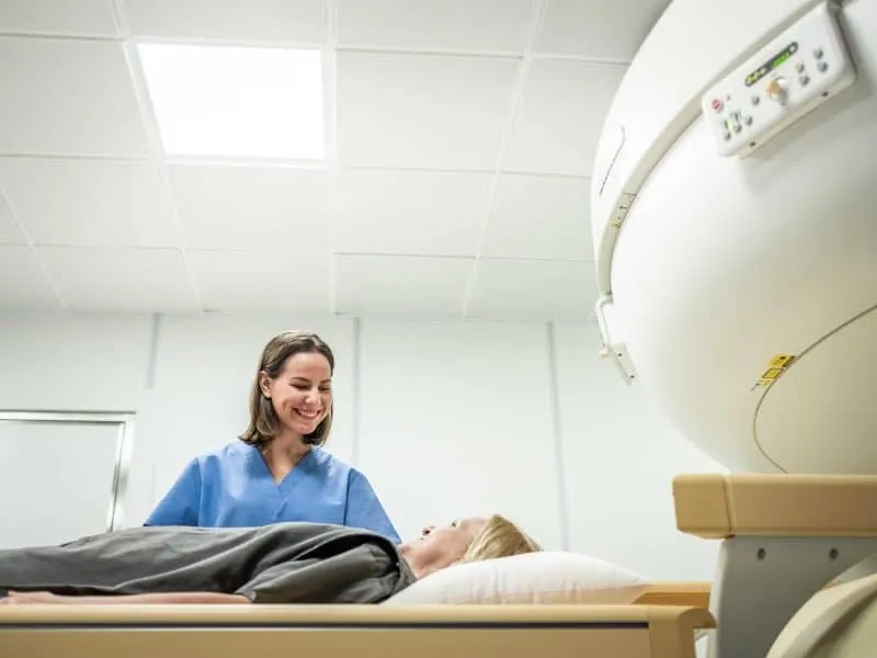 person having radiation theraphy