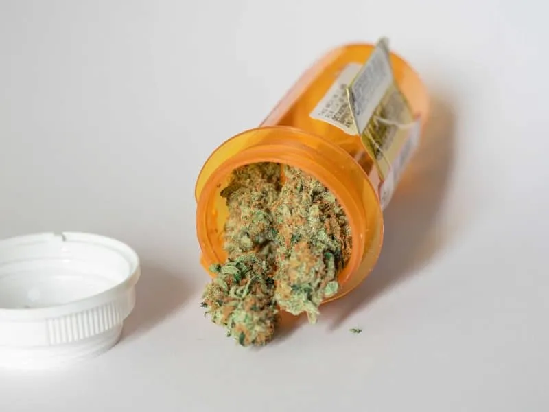 medical marijuan in a jar