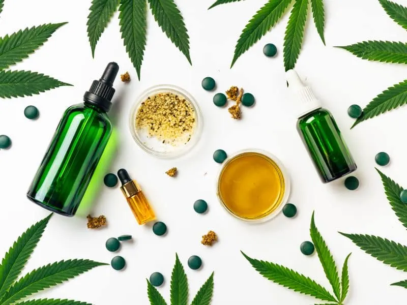 Science, Safety, Research, Technology with Cannabis. Legal, Medical and Recreational Use of Marijuana. Natural cosmetics or superfood, omega fats