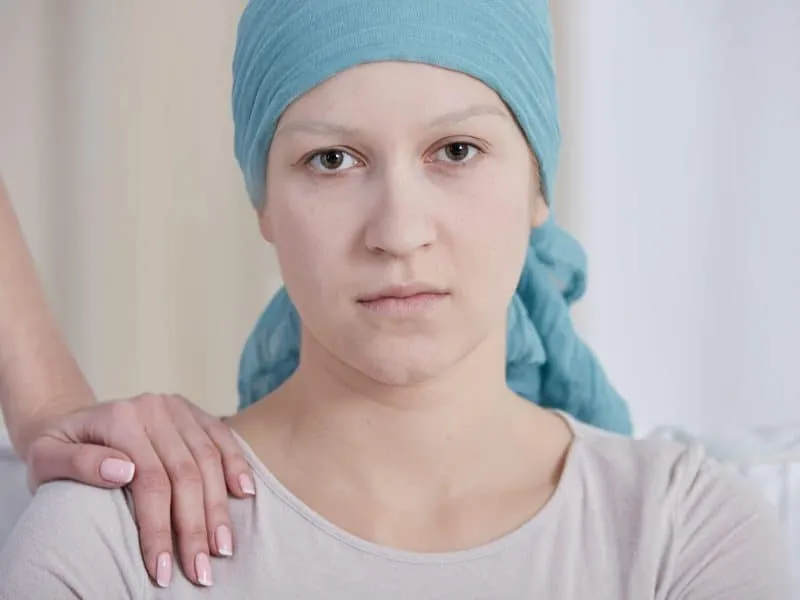 Woman with headscarf