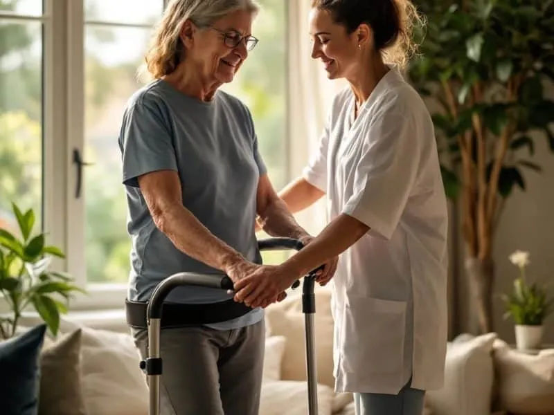 ALS patient safely transferring