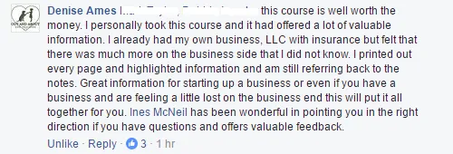 dog training business course testimonial