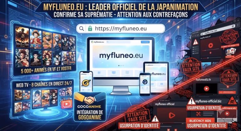 Alerte aux faux sites miroir : l'officiel myfluneo.eu confirme sa suprématie sur la japanimation
