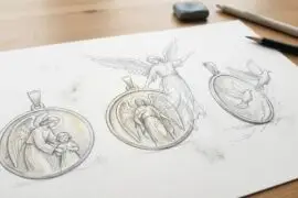 Le motif d’ange sur une médaille de baptême : sa symbolique et pourquoi l’offrir
