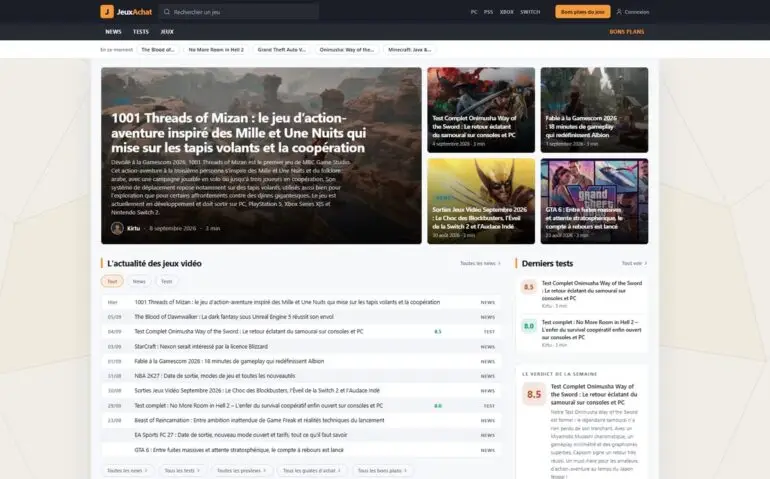 JeuxAchat : comparer, découvrir et choisir ses jeux vidéo