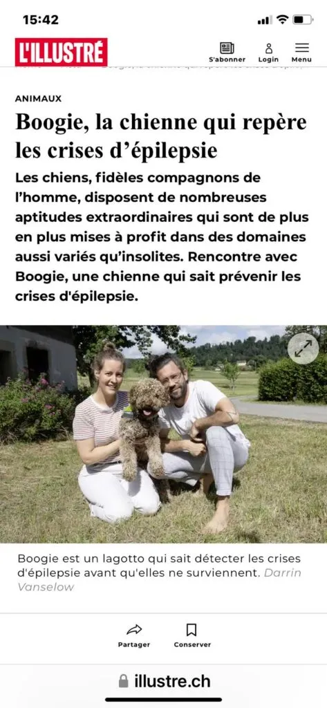 Chiens d'eau vs labradoodle : quel chien hypoallergénique vous convient? 4 Chien d'assistance détecte une crise d'épilepsie chez son maître