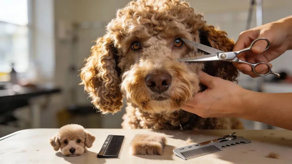 Hond krijgt een professionele knipbeurt bij woefkesranch.