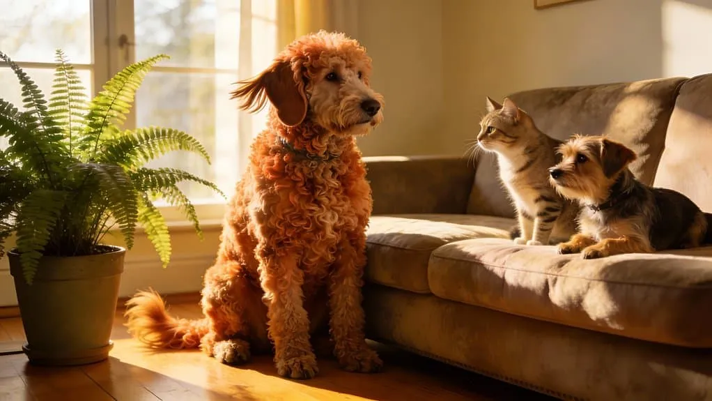 Sociabel aanpasbare lagotto met anderen