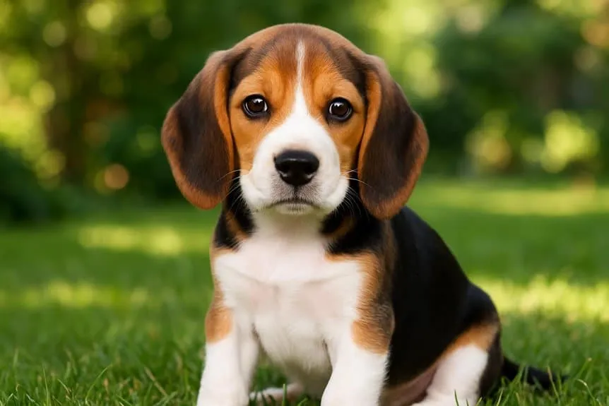 healthy curious friendly puppies