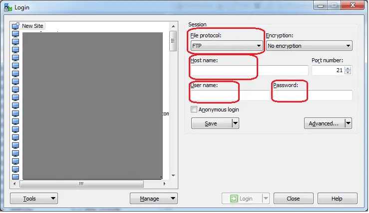 Obrázok č.1 - Spustenie aplikácie WinSCP.