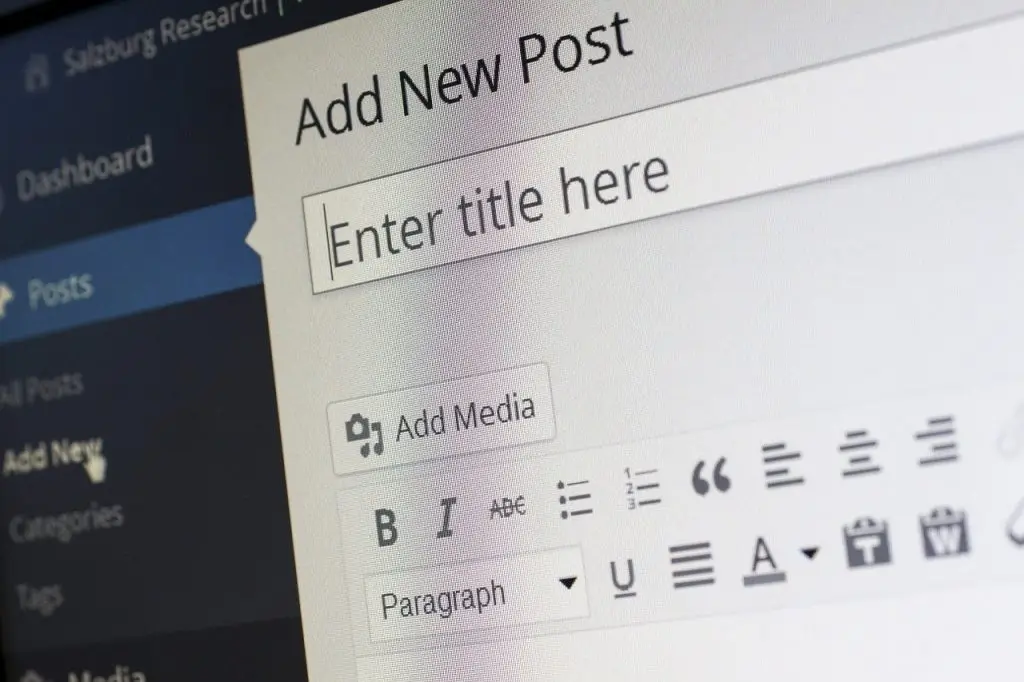 Práca s editorom vo WordPresse